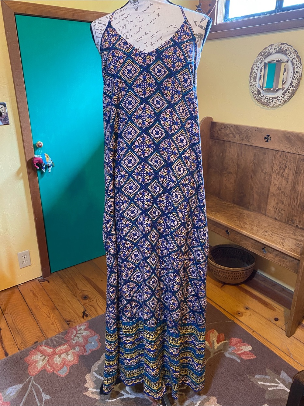 Old Navy Mediterranean Print Maxi Dress